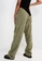 TOPSHOP green Workwear Straight Leg Trousers C2500AA0C0AFB1GS_1