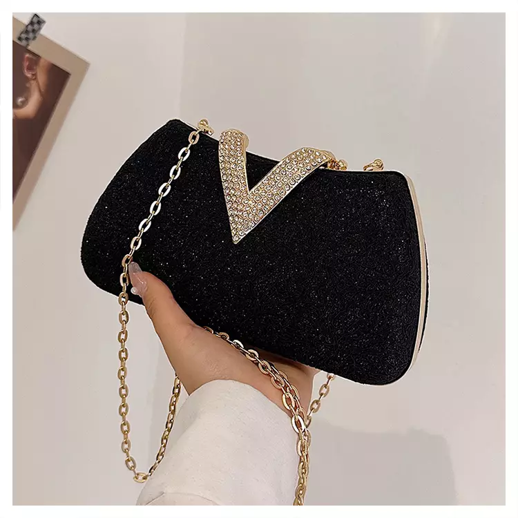 ByVedlyn Vania Tas Pesta Wanita Clutch Fashion Terbaru - Black