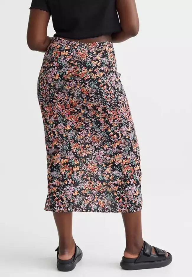 H&m floral shop pencil skirt