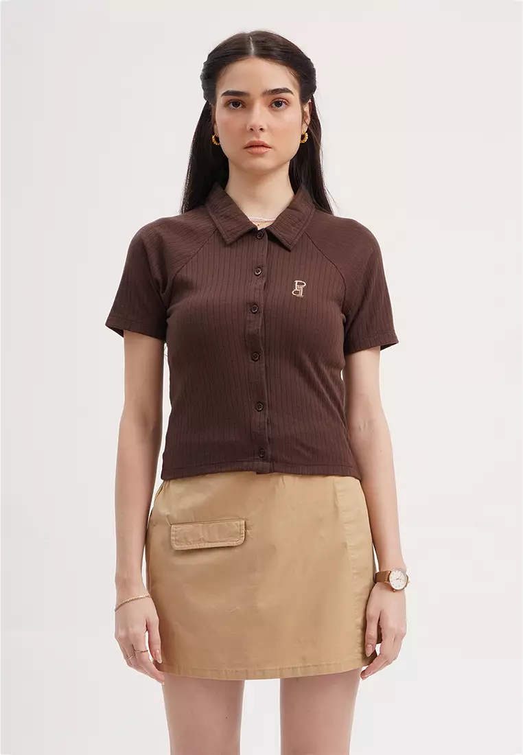 Button down polo penshoppe on sale