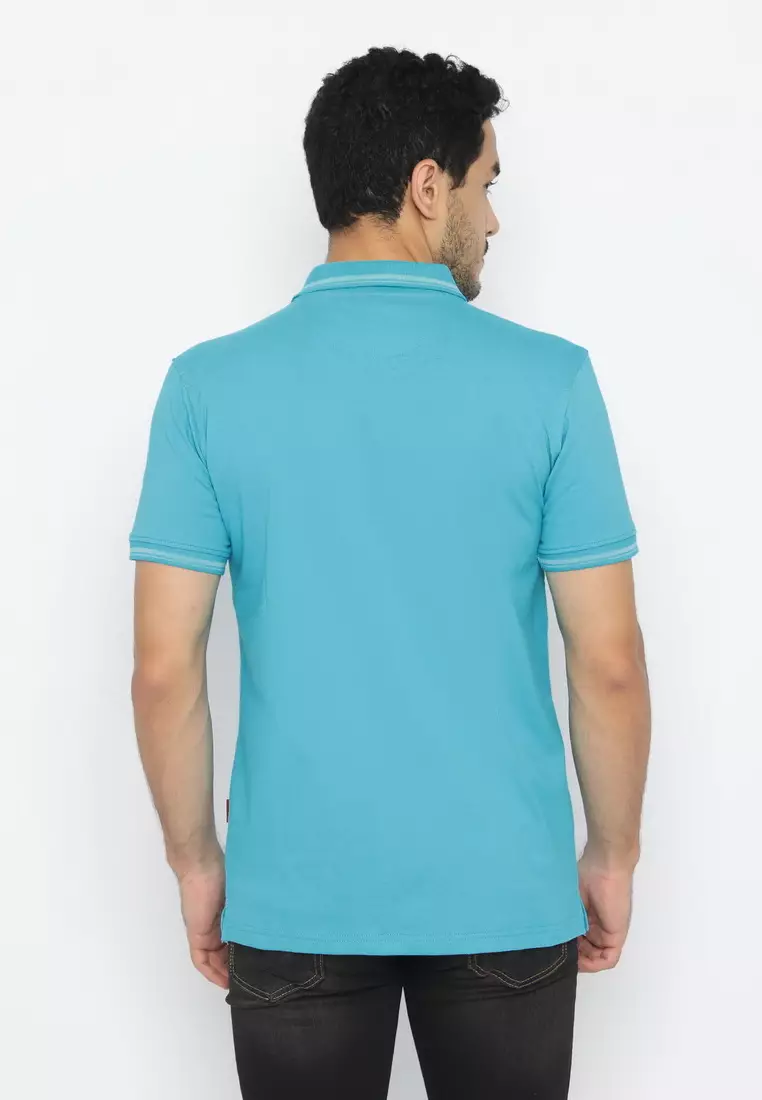 POLICE Polo Shirt Krah Stripes Pria 207200231