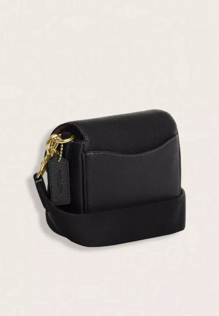 Coach Amelia Small Saddle Bag Black