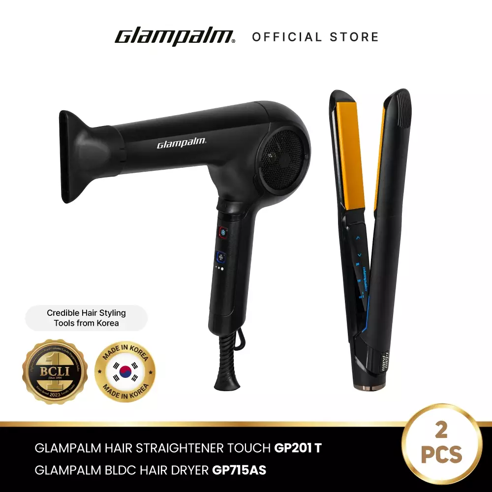 Paket Glampalm Catokan GP201 Touch - Hair Dryer GP715AS