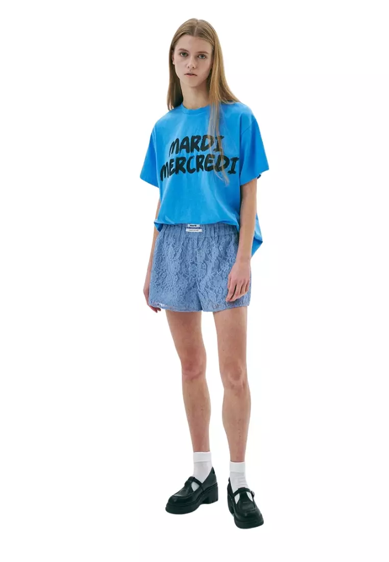 Tshirt Brush Logo - Blue Black