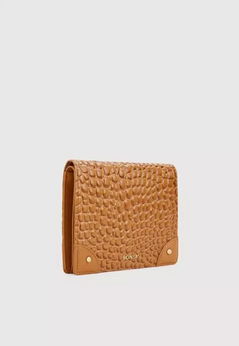 Larissa 2 Fold Short Wallet Brown