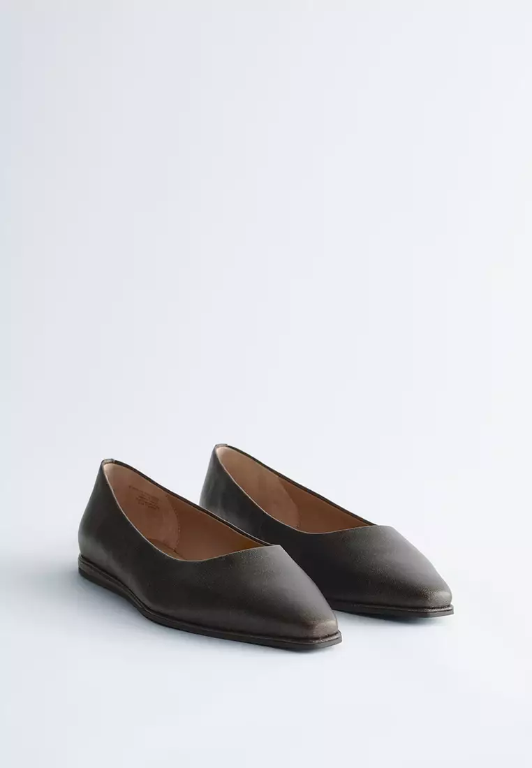 Leather Ballet Flats
