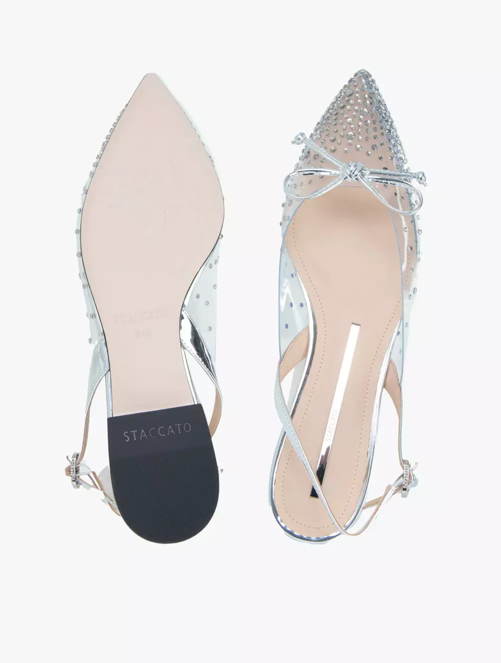 Staccato 9W961-SLR Flats - Silver