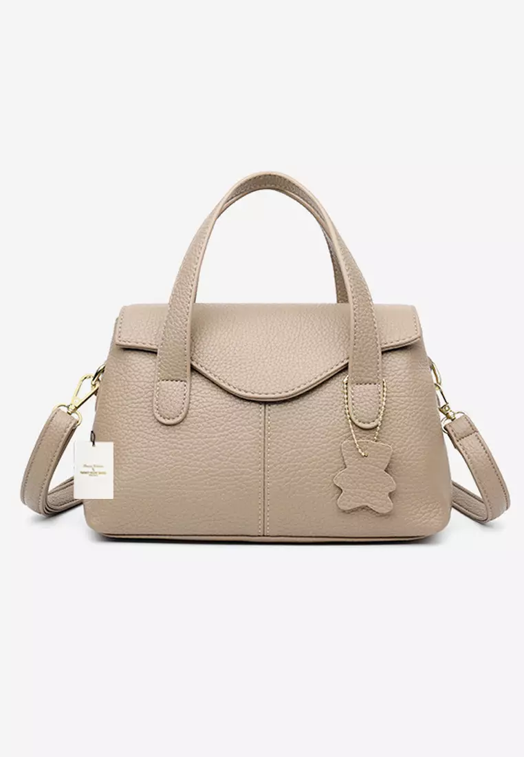 Faux Leather Three Way Flap Handbag JW HD-2834