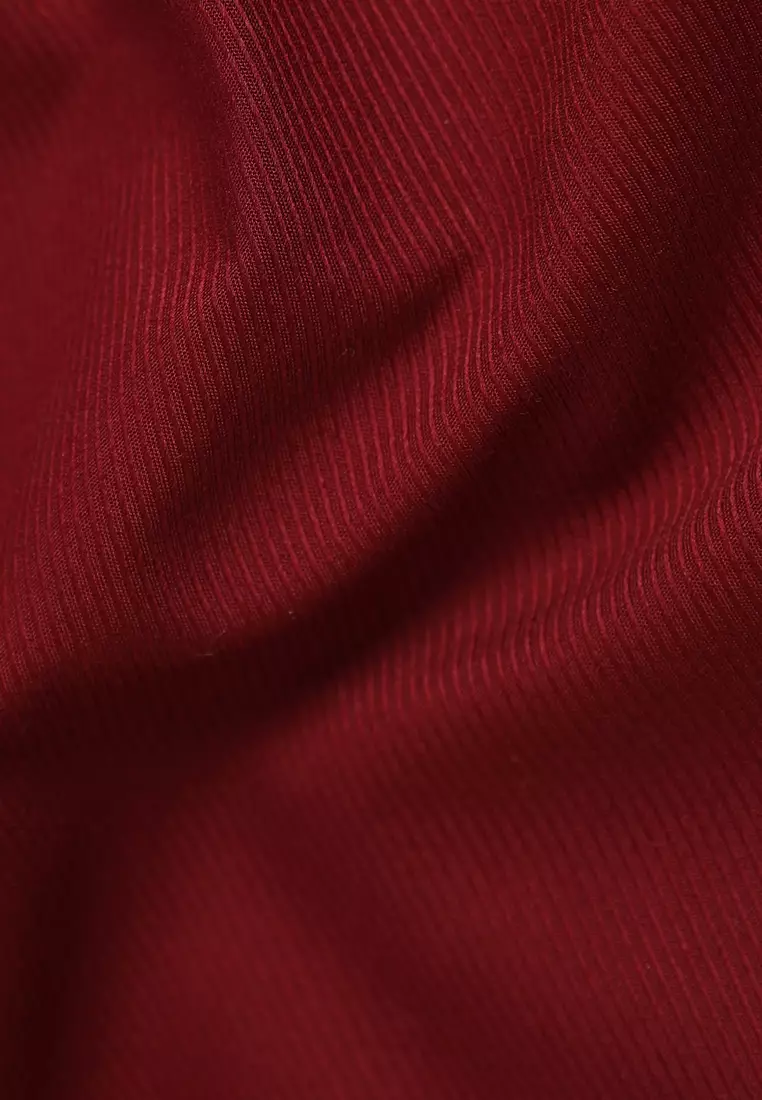 Jobb Geremy Kemeja Pria Lengan Pendek Regular Fit Maroon