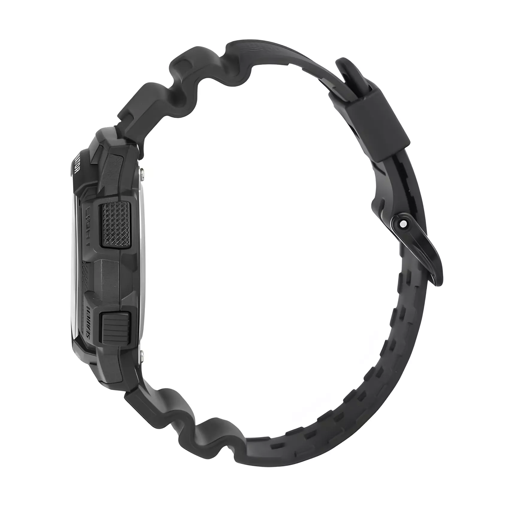 Casio Illuminator - Jam Tangan Digital Pria - Black Resin Case dan Band - WS-1800-1AV