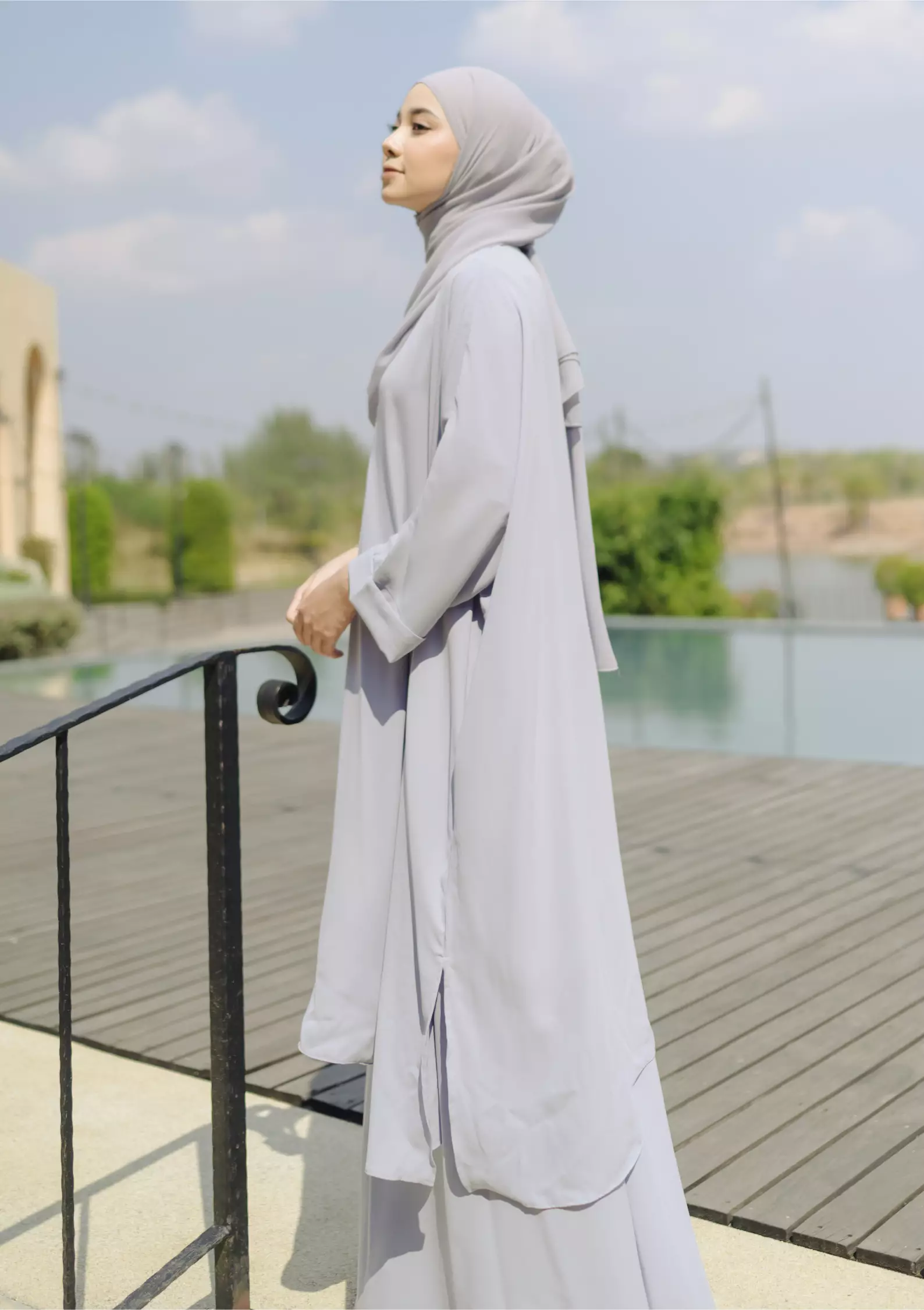 Haifa Tunik Set Baby Blue