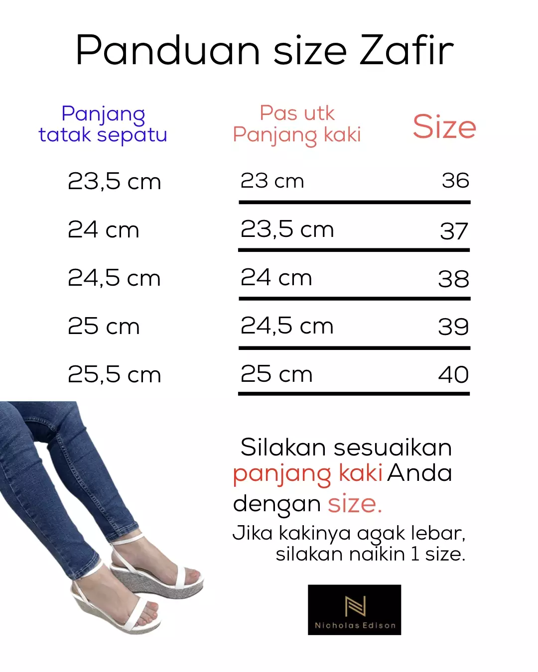 Nicholas Edison Wedge Zafir Beige