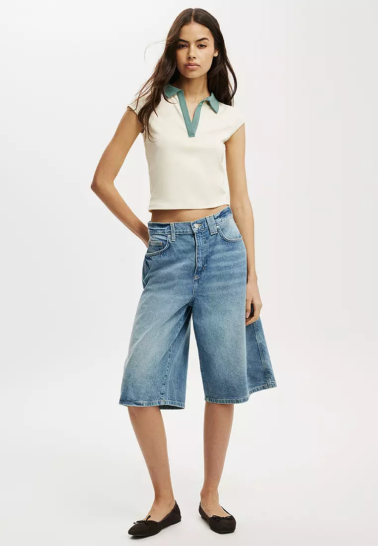 Alice Deep V Polo Top