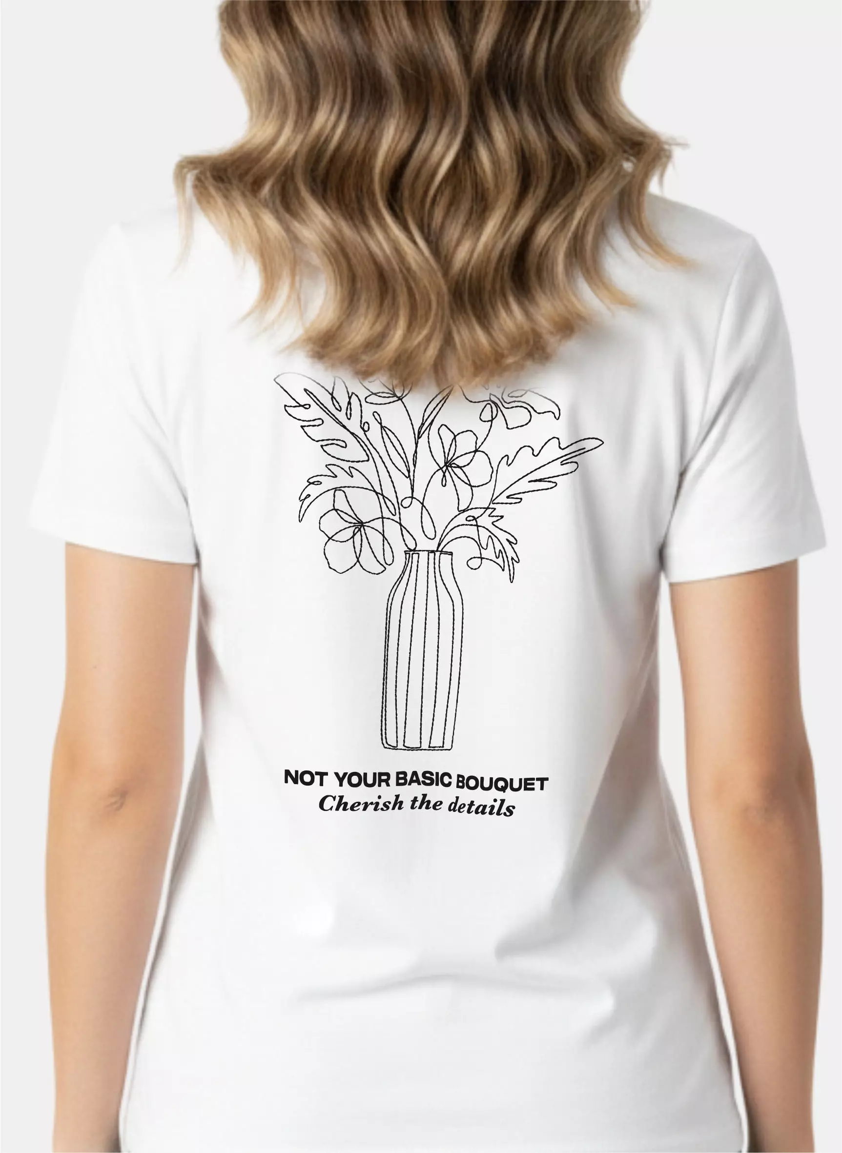 TONIQUE Kaos Wanita 24S Katun Combed Grafis Reguler Fit Putih Tshirt POISE Cotton Combed 24S Graphic Tshirt Regular Fit White Tshirt