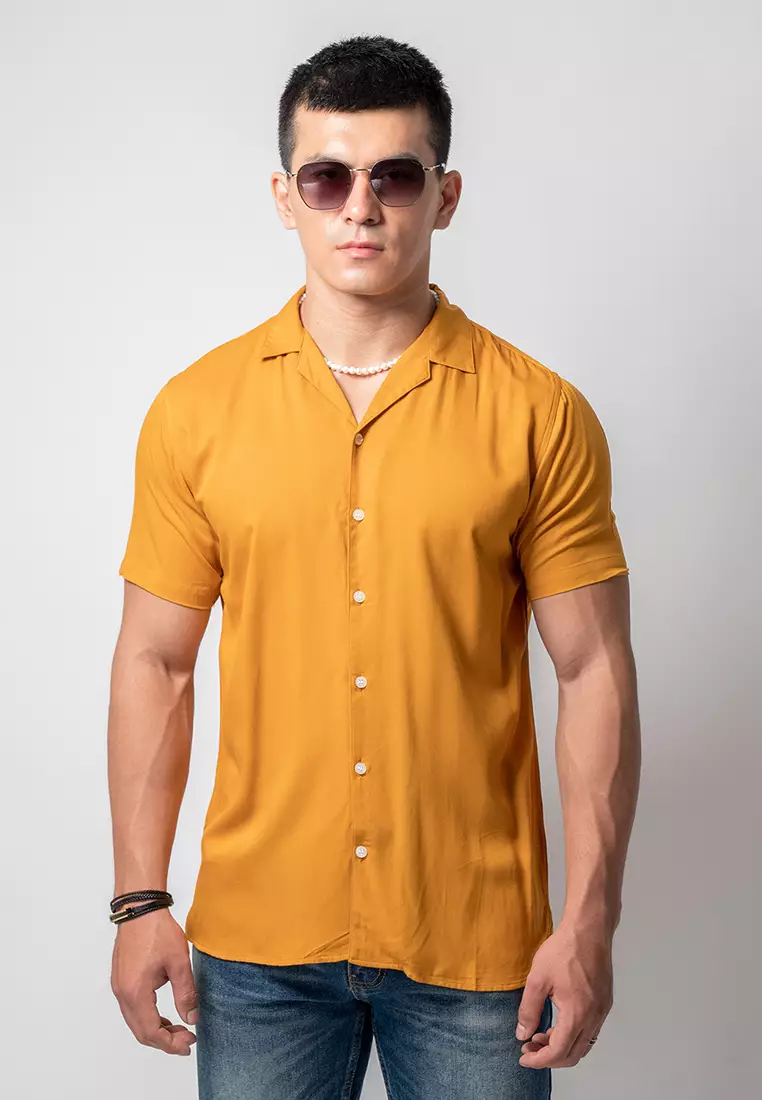 Cuban Copper Brown Casual Shirt