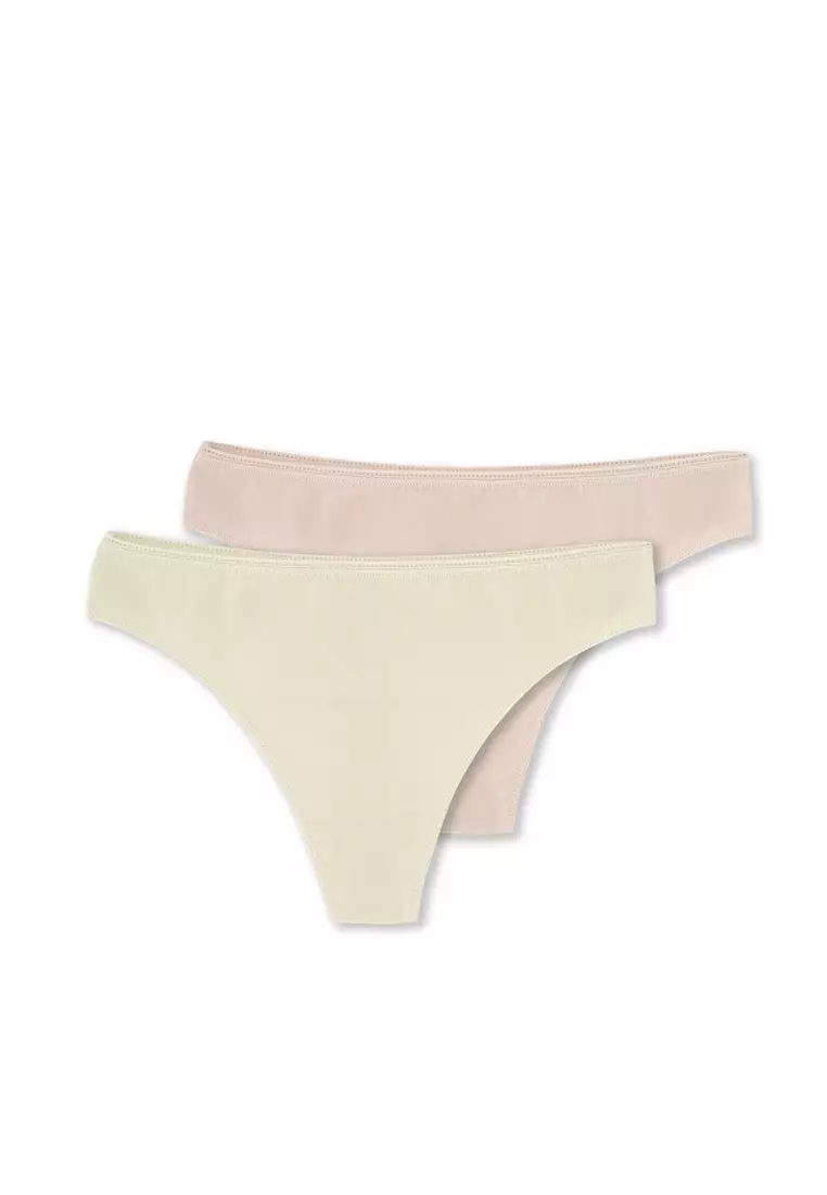 2-pack Invisible Light Shape Thong Briefs