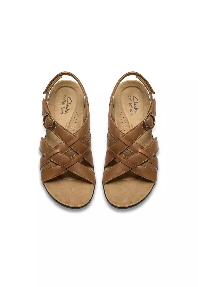 Womens Laurieann Mae Sandals Tan Leather - Wide Fit