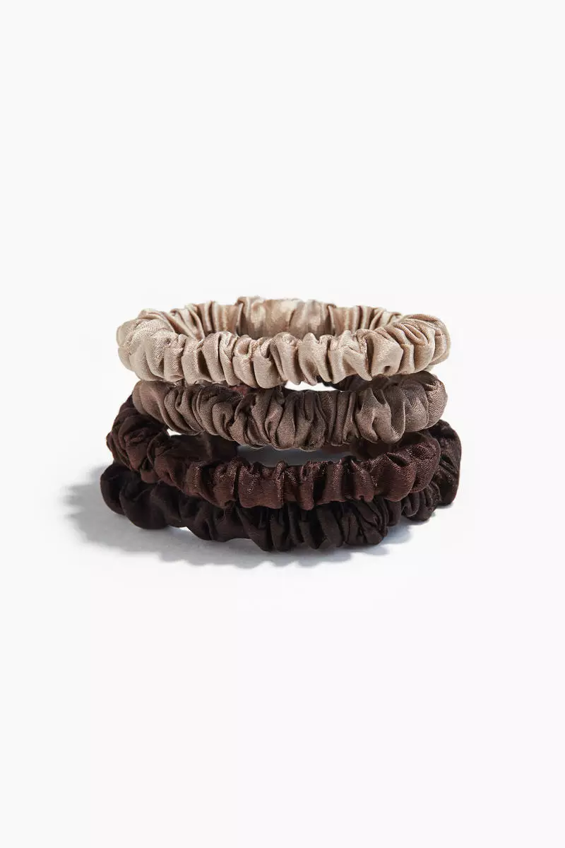 4-pack silk scrunchies