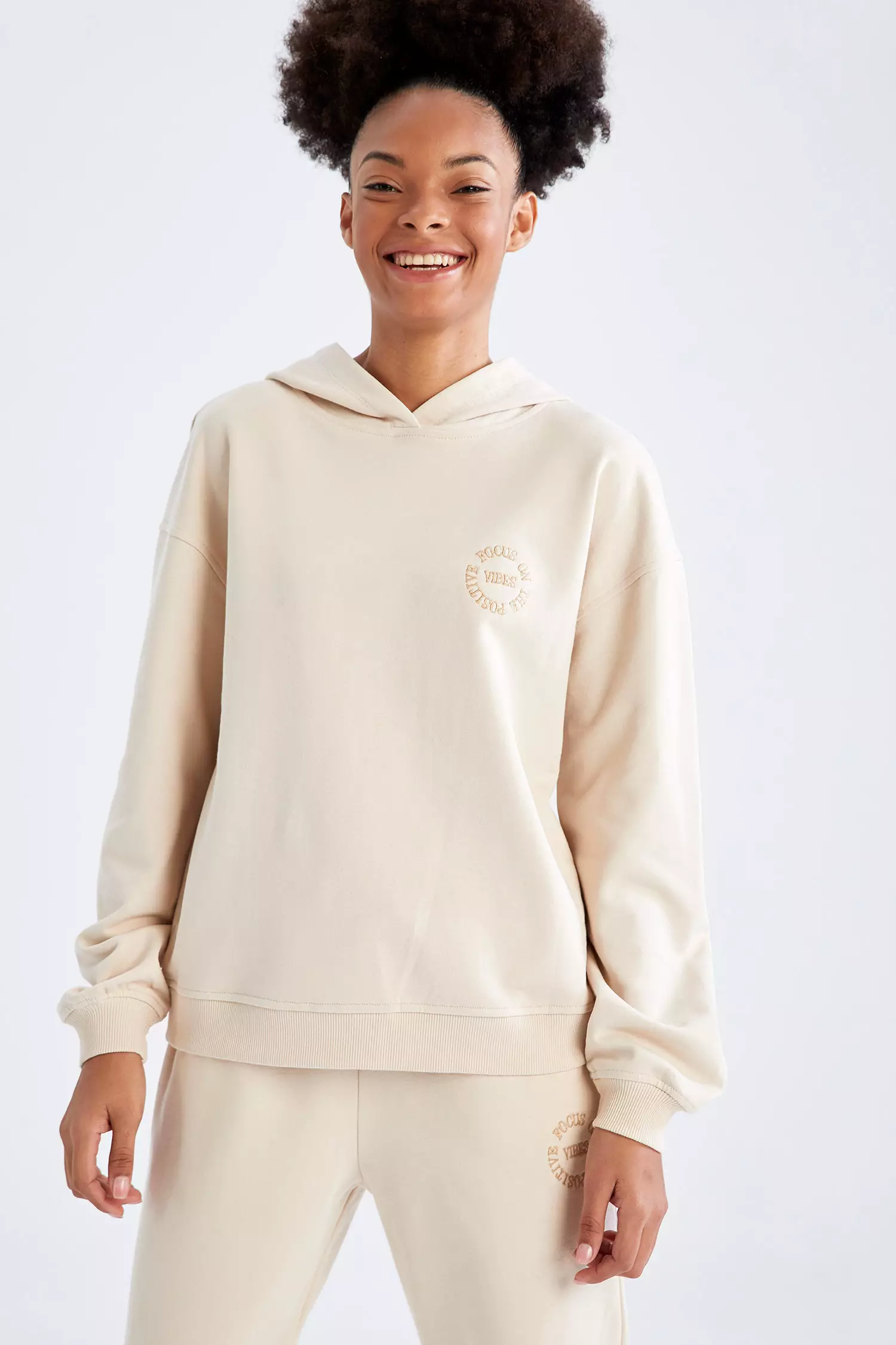 Long sleeve hotsell cotton hoodie