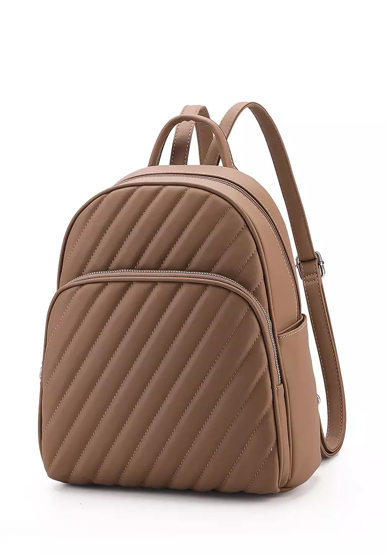 GYKACO LEIKA Khaki - Tas Ransel Wanita - Fashion Backpack (IMPORT)