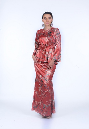 Marissa Blouse from Rumah Kebaya Bangsar in Orange