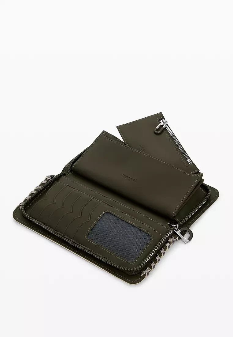 Large metallic wallet