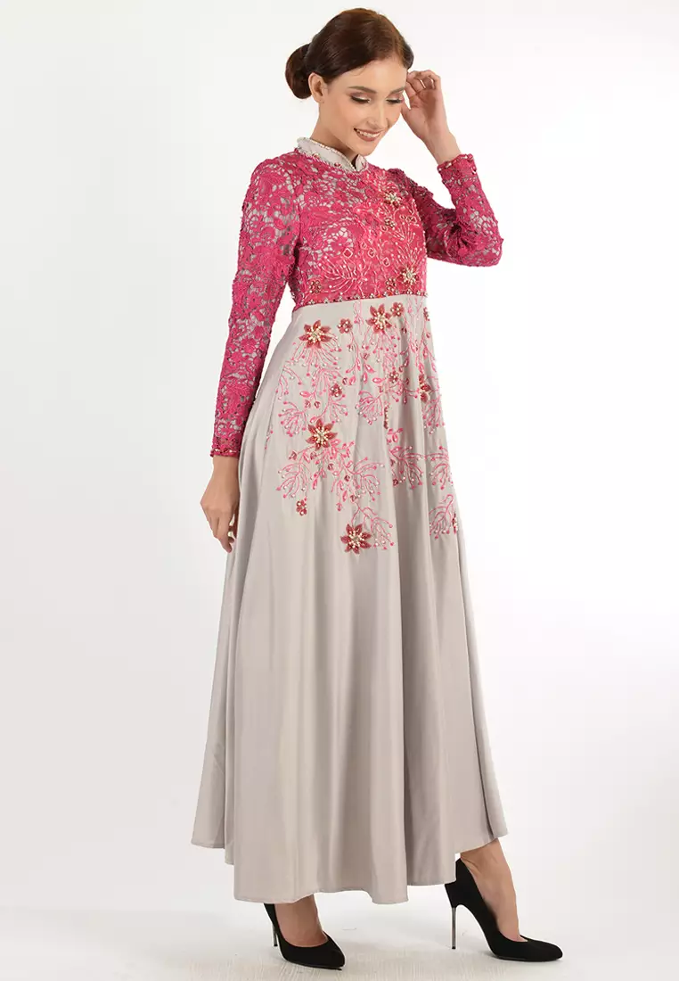 Bibiq Gamis Brokat Satin