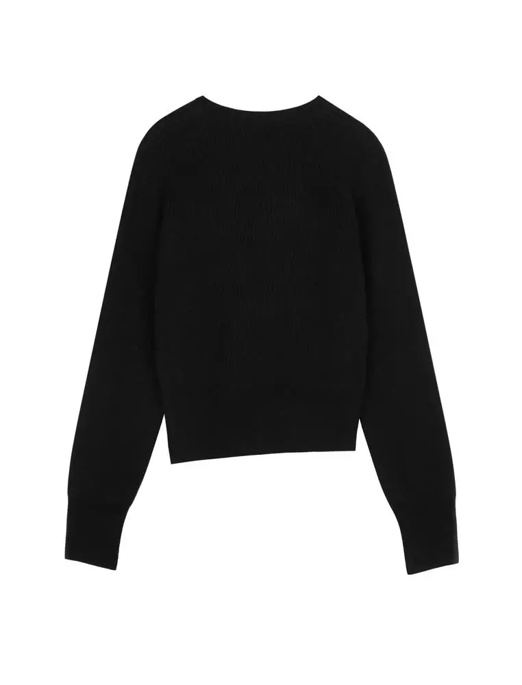 V-Neck Long Sleeve Pullover Cashmere Sweater