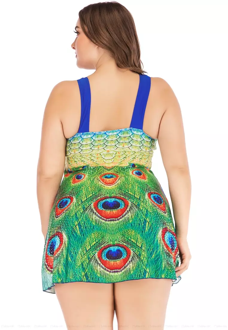Buy SEA GROVE Plus Size Fashion Print One Piece Swimsuit 2024