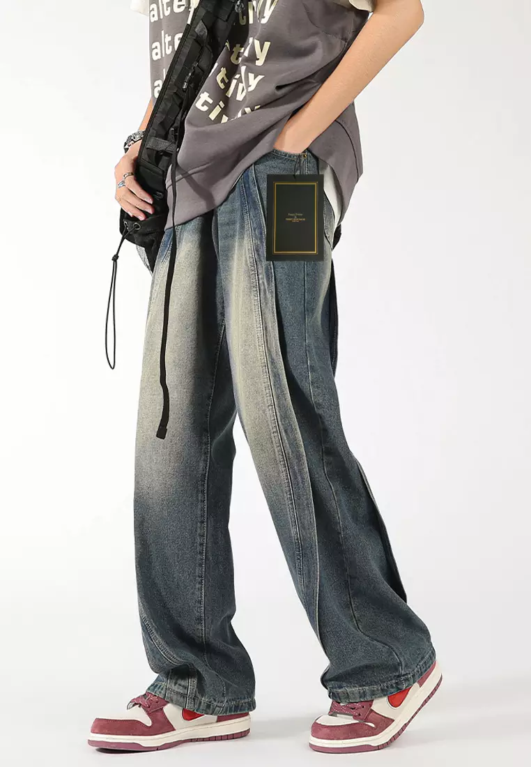 Vintage Washed Loose Fit Jeans LK-DKS2383