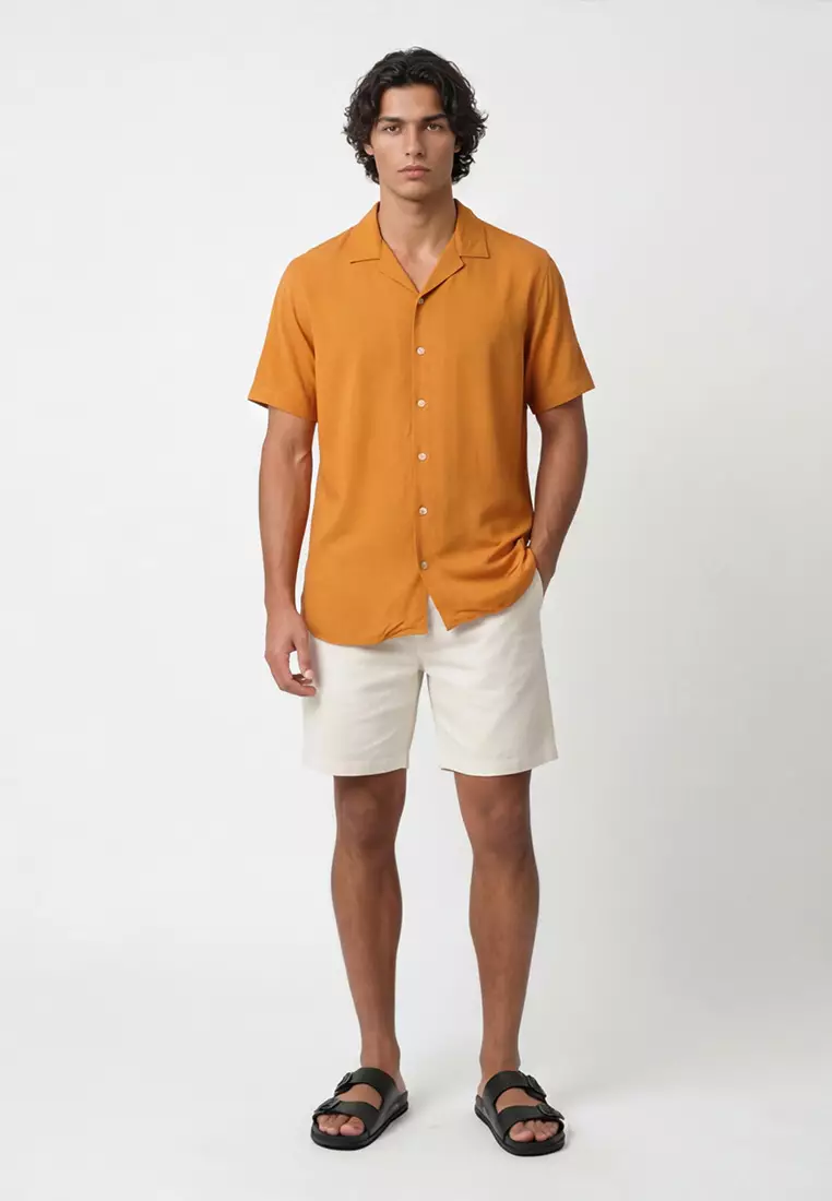 Cuban Copper Brown Casual Shirt
