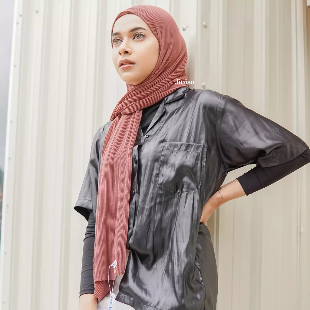 AURA Active Hijab Pashmina Plisket Shawl