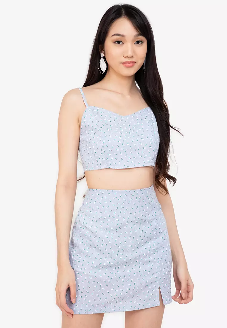 Zipper bustier top clearance