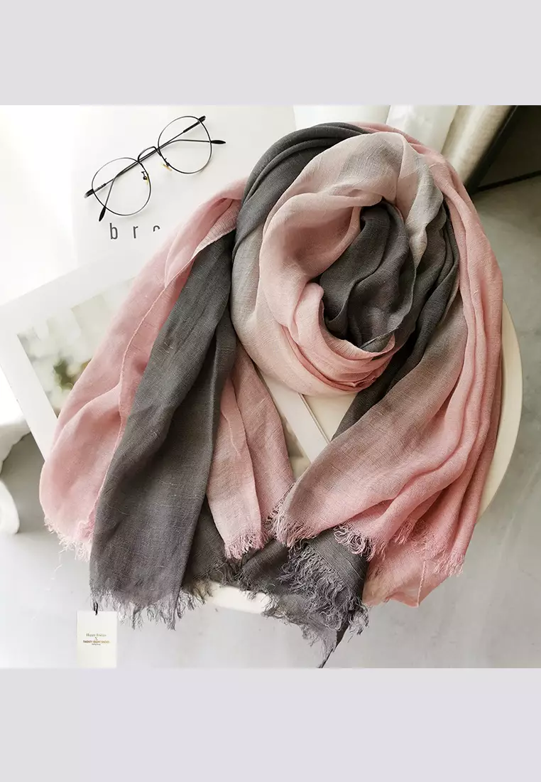 Cotton Yarn Mix Color Tie Dye Scarf JW JS-1100.a