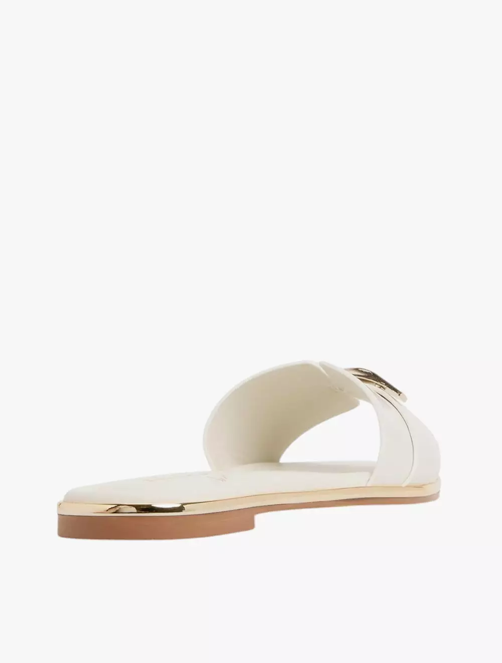 Aldo Darlina Flat Sandals - White/Bone
