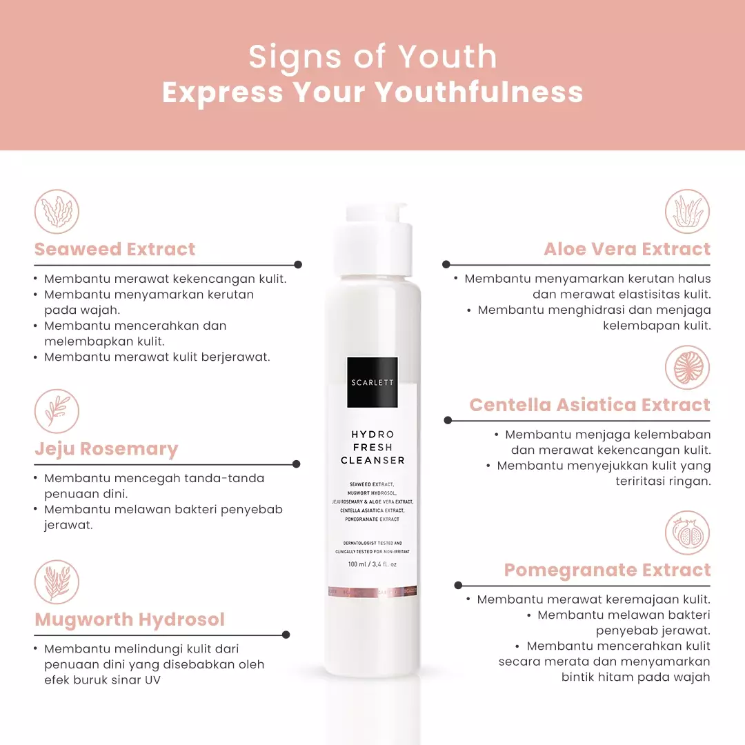 Scarlett Whitening Hydro Fresh Cleanser