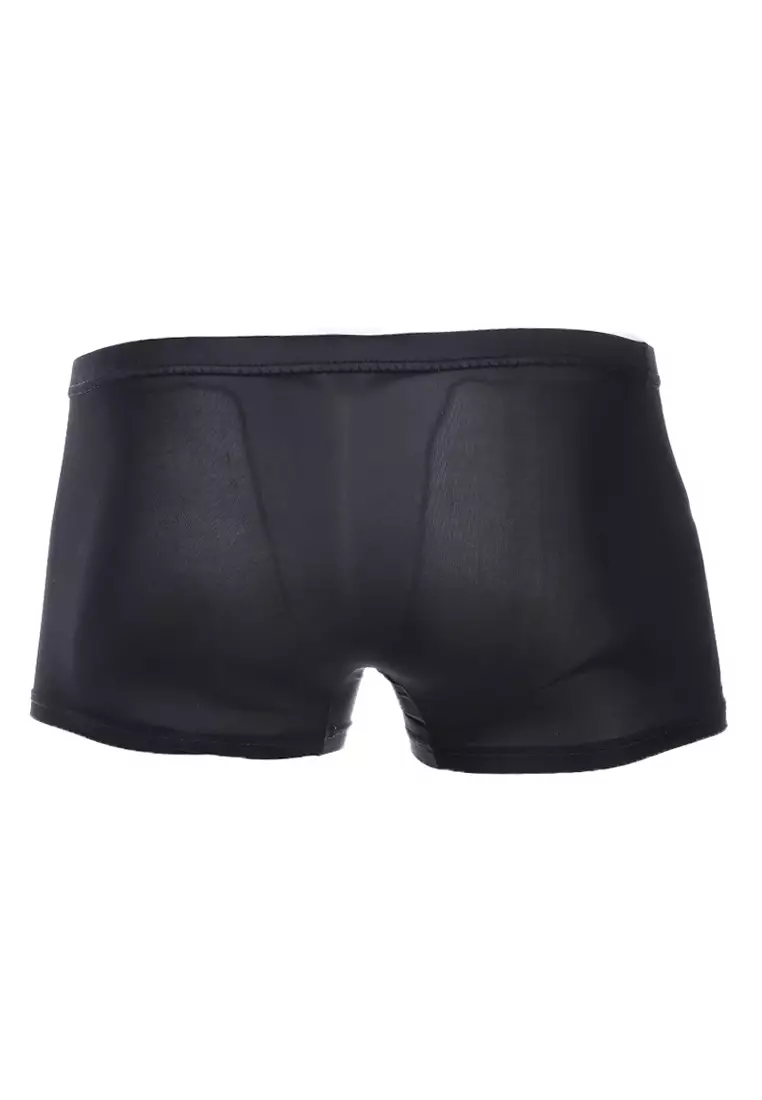 Jaymes Celana Dalam Boxer Pria 3D Seamless Underwear Material Nylon Lycra Spandex ORIGINAL - Black