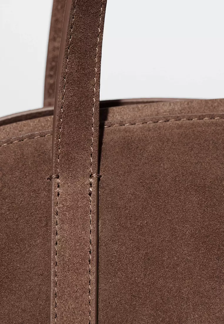 Suede Bowling Bag