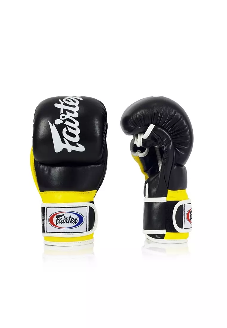 Fairtex Super Sparring MMA Grappling Gloves - FGV18 - Black/Yellow