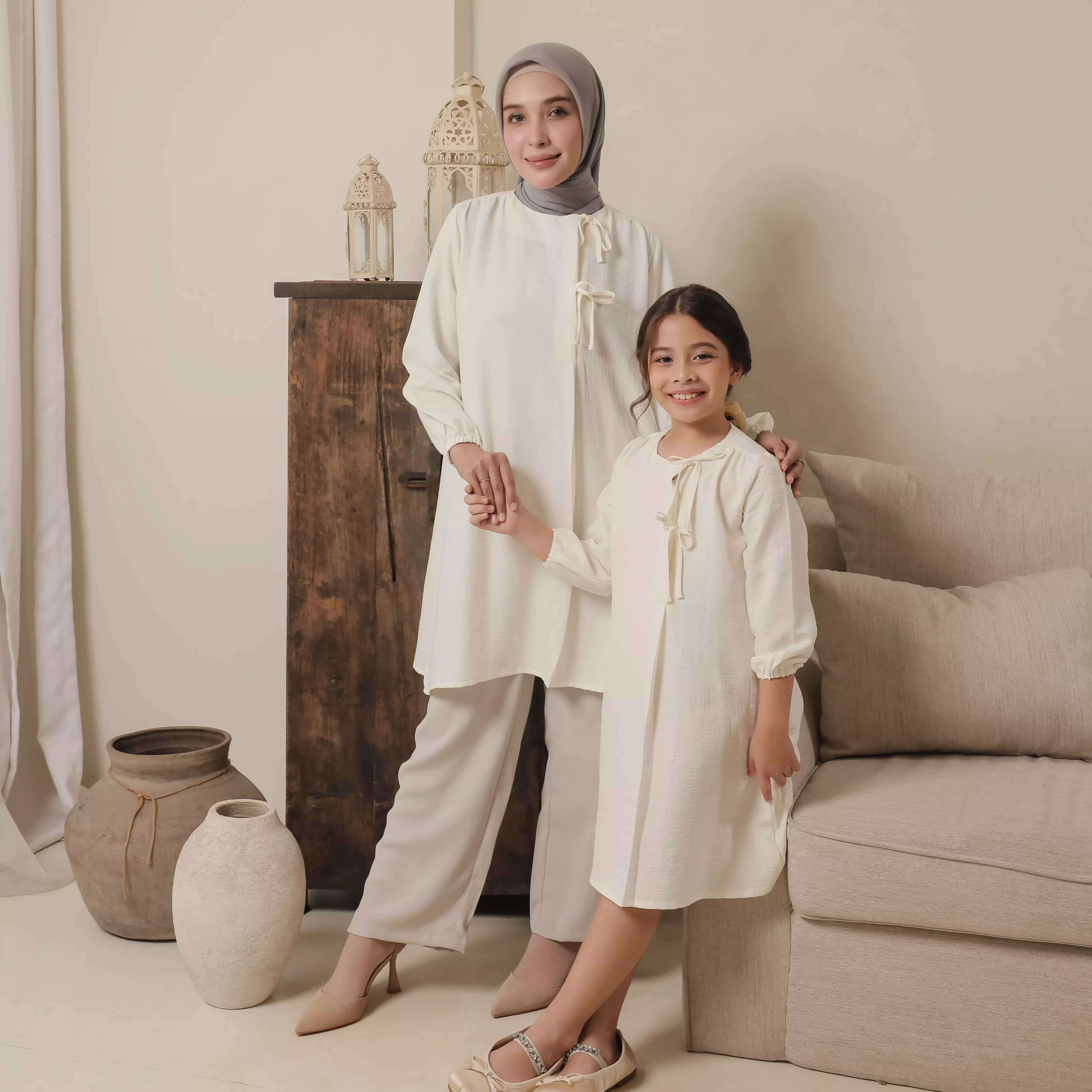 Pito Dito x MFMW Sarimbit Keluarga - Leebul Dress Anak Broken White