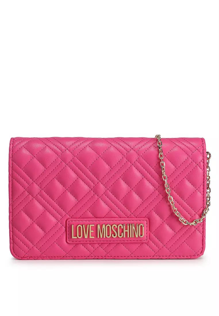 Buy Love Moschino Logo Quilted Chain Crossbody Bag (tr) 2025