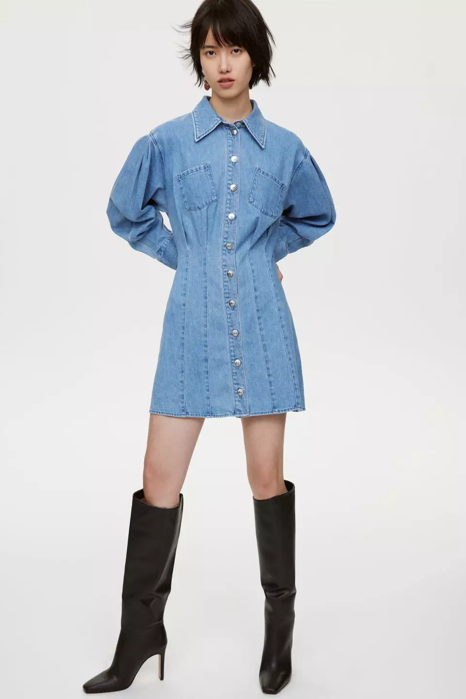 Hm denim discount dress
