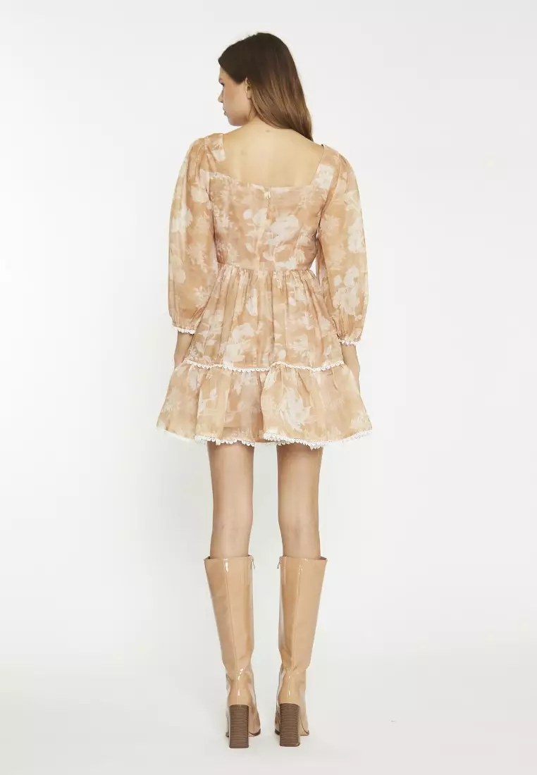 Square Neck Midi Dress