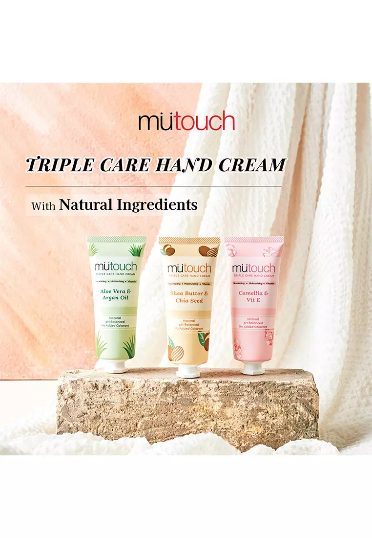 MuTouch Triple Care Hand Cream Camellia & Vit E 60gr