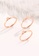 CELOVIS gold CELOVIS - Destiny Four Leaf Clover Necklace + Earrings + Ring Jewellery Set in Rose Gold 043BCACE0A9C30GS_5