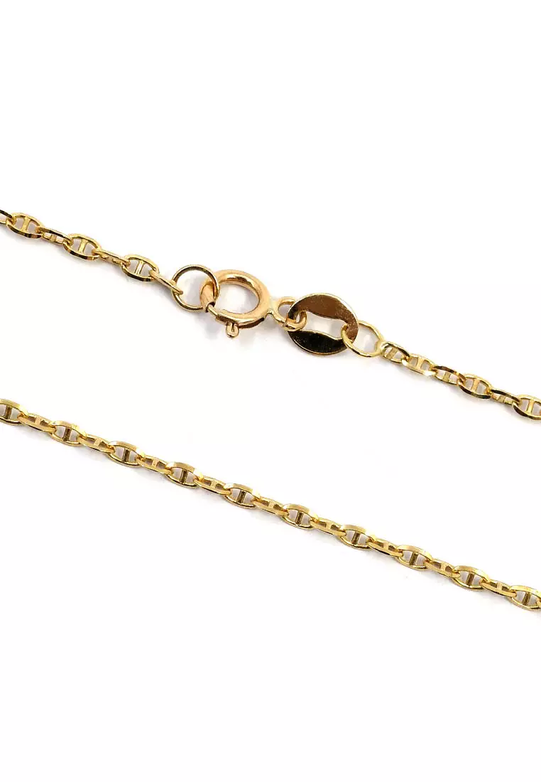 18K Italian Made Yellow Gold Necklace