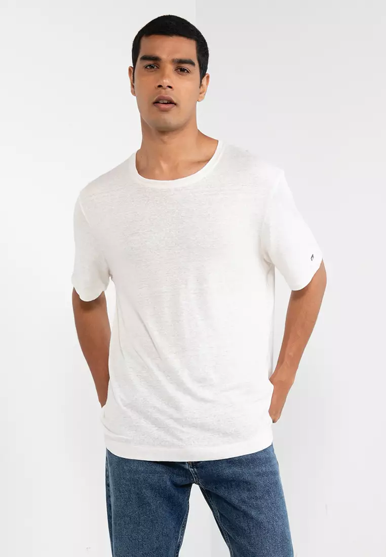 Tommy Hilfiger Premium Linen Shirt In White