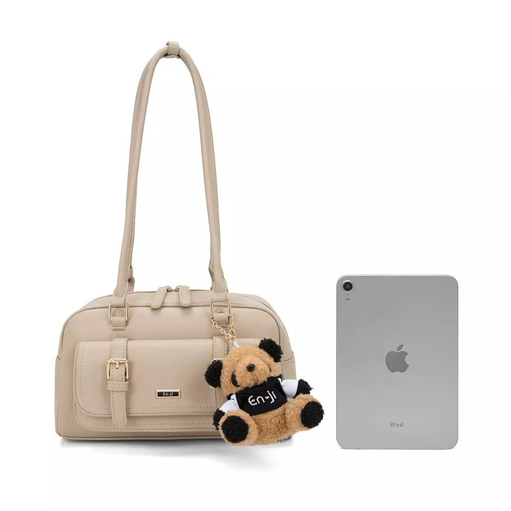 En-Ji Wujin Shoulderbag Wanita Warna Cream