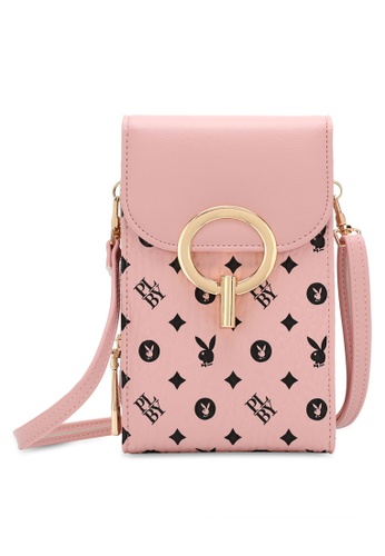 PLAYBOY BUNNY 粉紅色 Women's Purse / Sling Bag (斜背包 / 皮夾) E69DFAC05A21AEGS_1