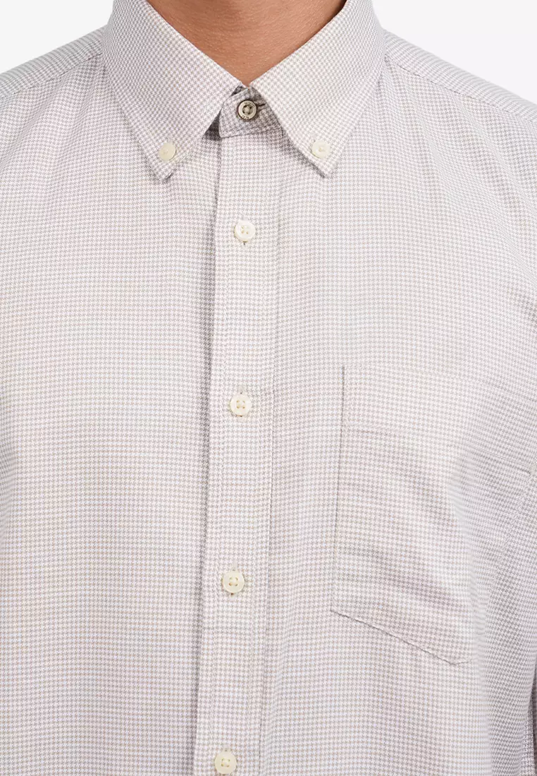 Short Sleeve Micro Check Shirt